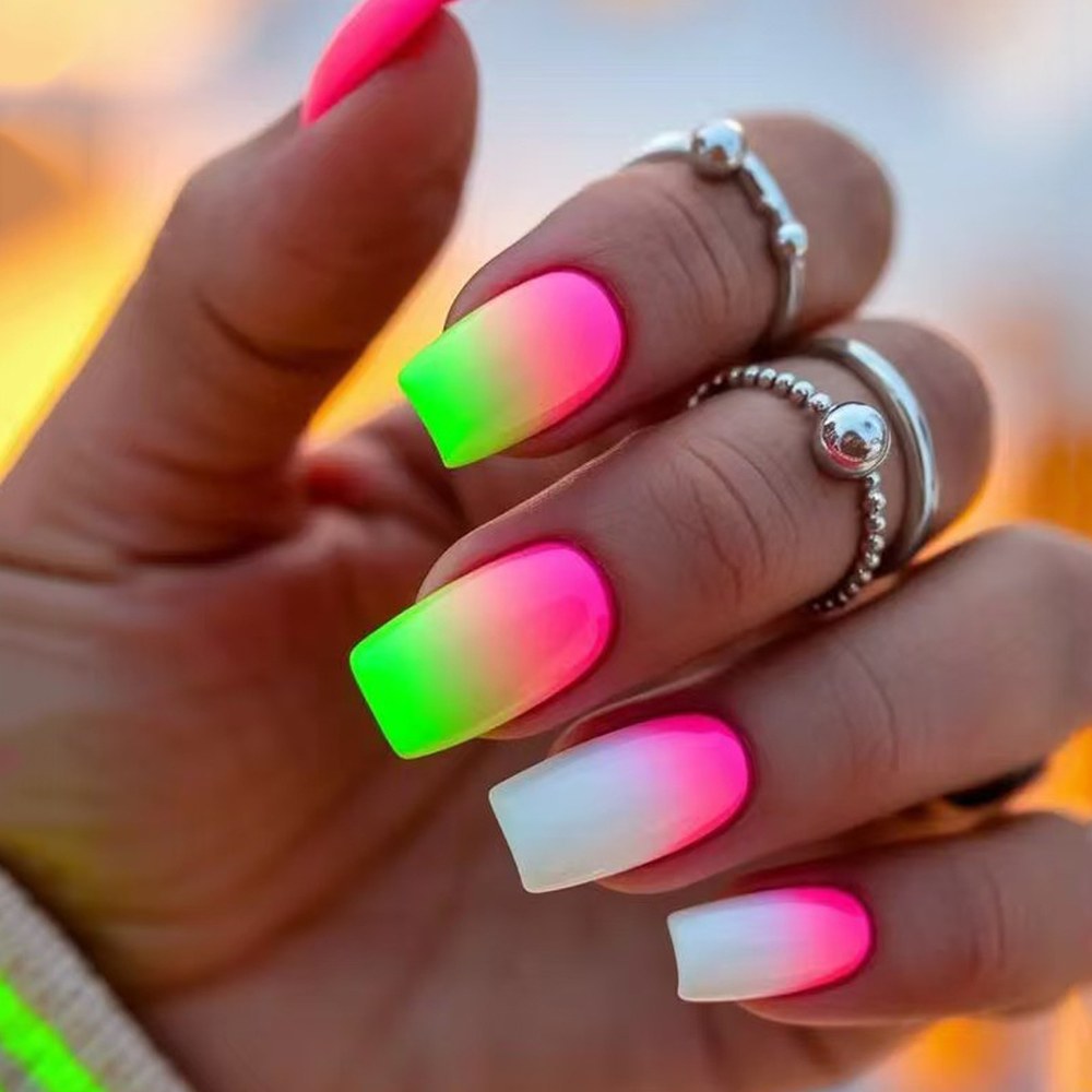 Faux ongles dégradé — 24 pièces